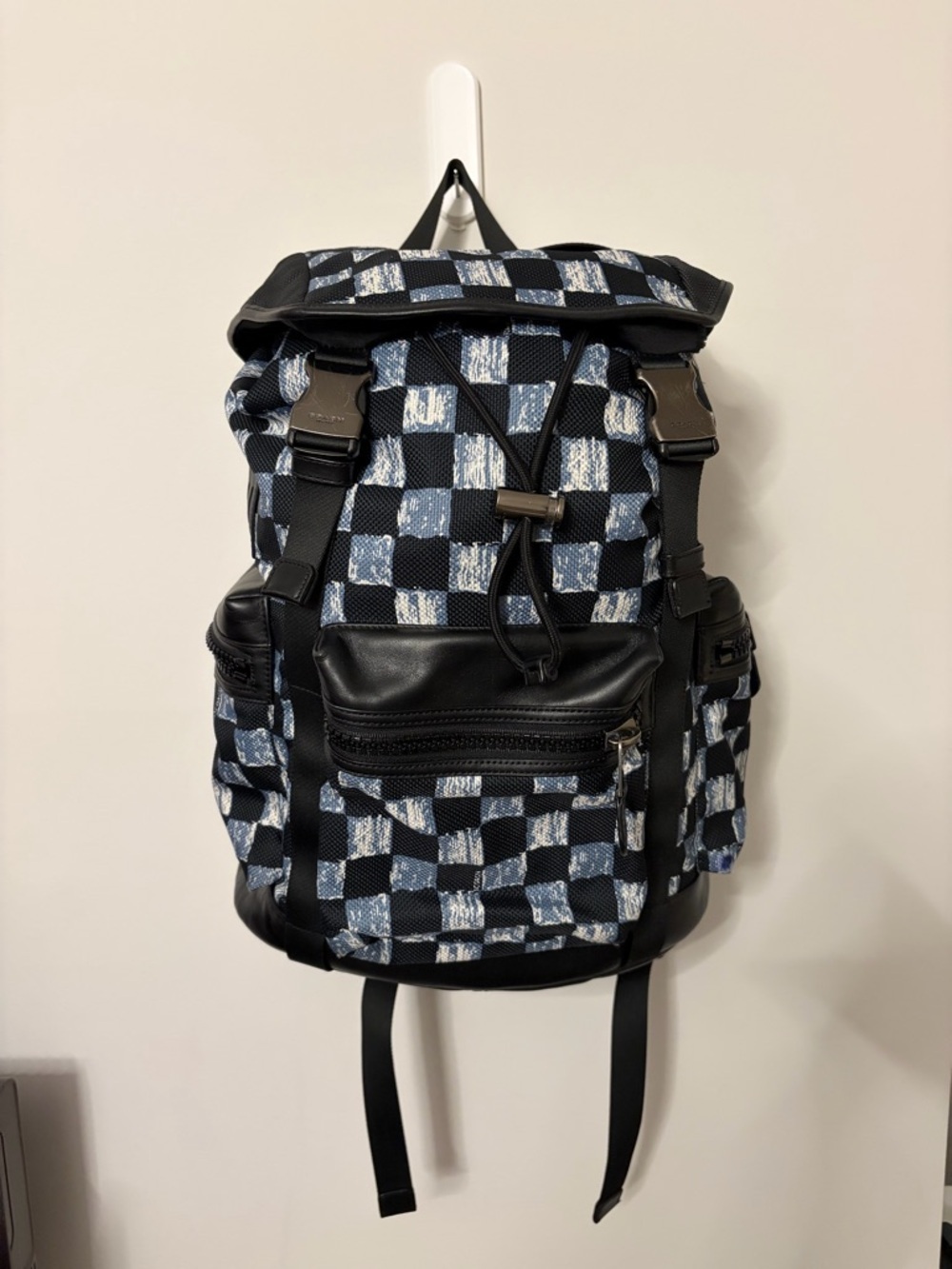 Coach Checkerboard leather Backpack